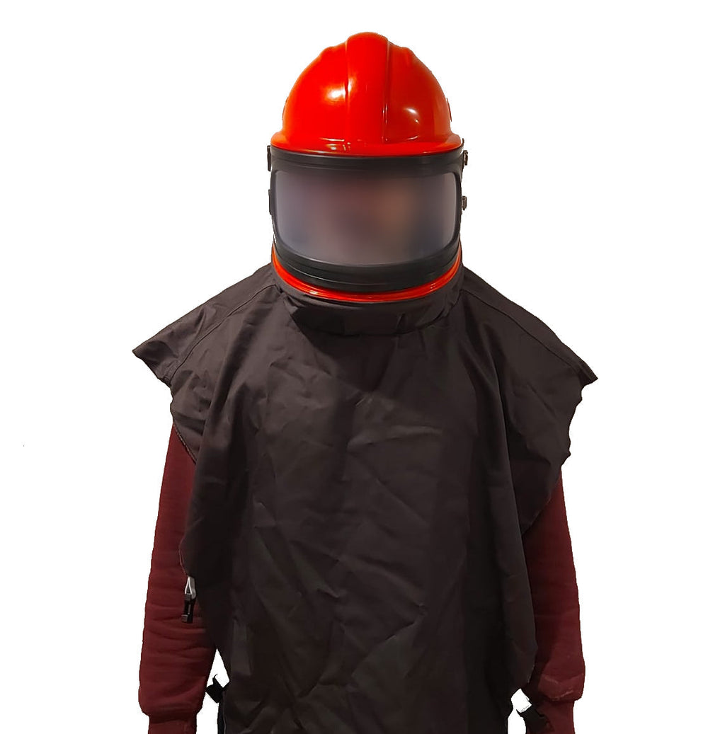 Sandblasting Helmet and Breathing Air Filter Complete System