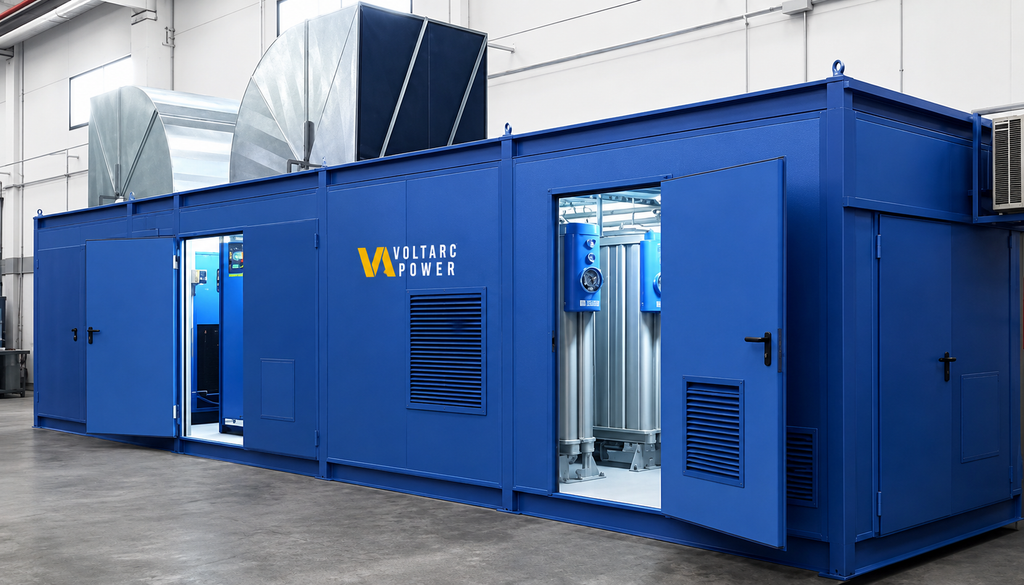 200 HP Oil Free Rotary Screw Compressor with Refrigerated / Regenerative Dryers
